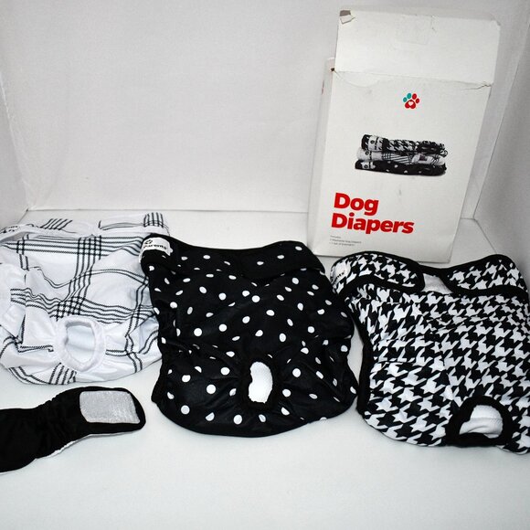 Pet Parents Premium Washable Female Dog Diapers & Extender 3 pack-Size: Large NI - Picture 1 of 4